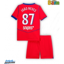 Paris Saint-Germain Joao Neves #87 Tredjedraktsett Barn 2025-26 Kortermet (+ Korte bukser)